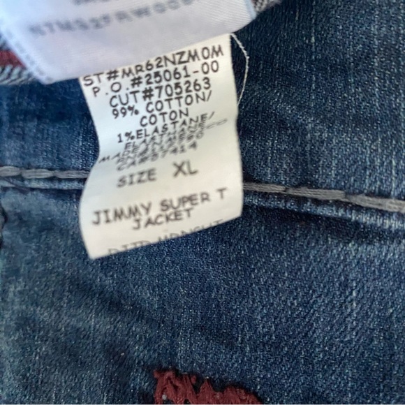 True Religion Men’s Jimmy Super T Blue Denim Jean Jacket size XL - Picture 9 of 11